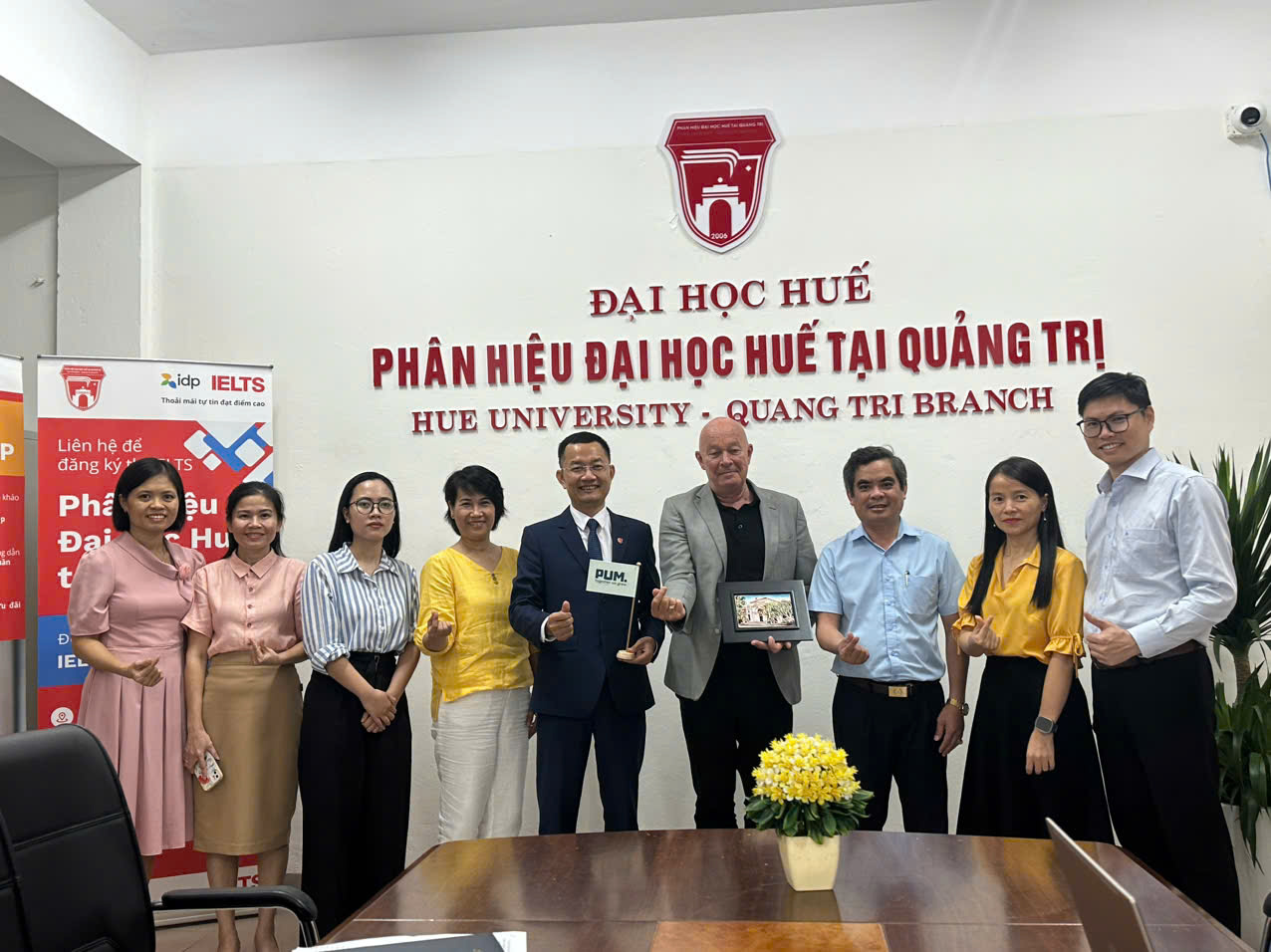 Phân hiệu Đại học Huế tại Quảng Trị làm việc với Giám đốc quốc gia PUM - Việt Nam